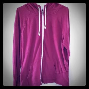 Maroon Zip Up Hoodie